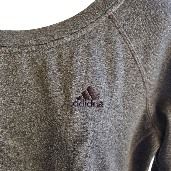 Adidas Women's Charcoal Sweatshirt - Picture 3 of 7